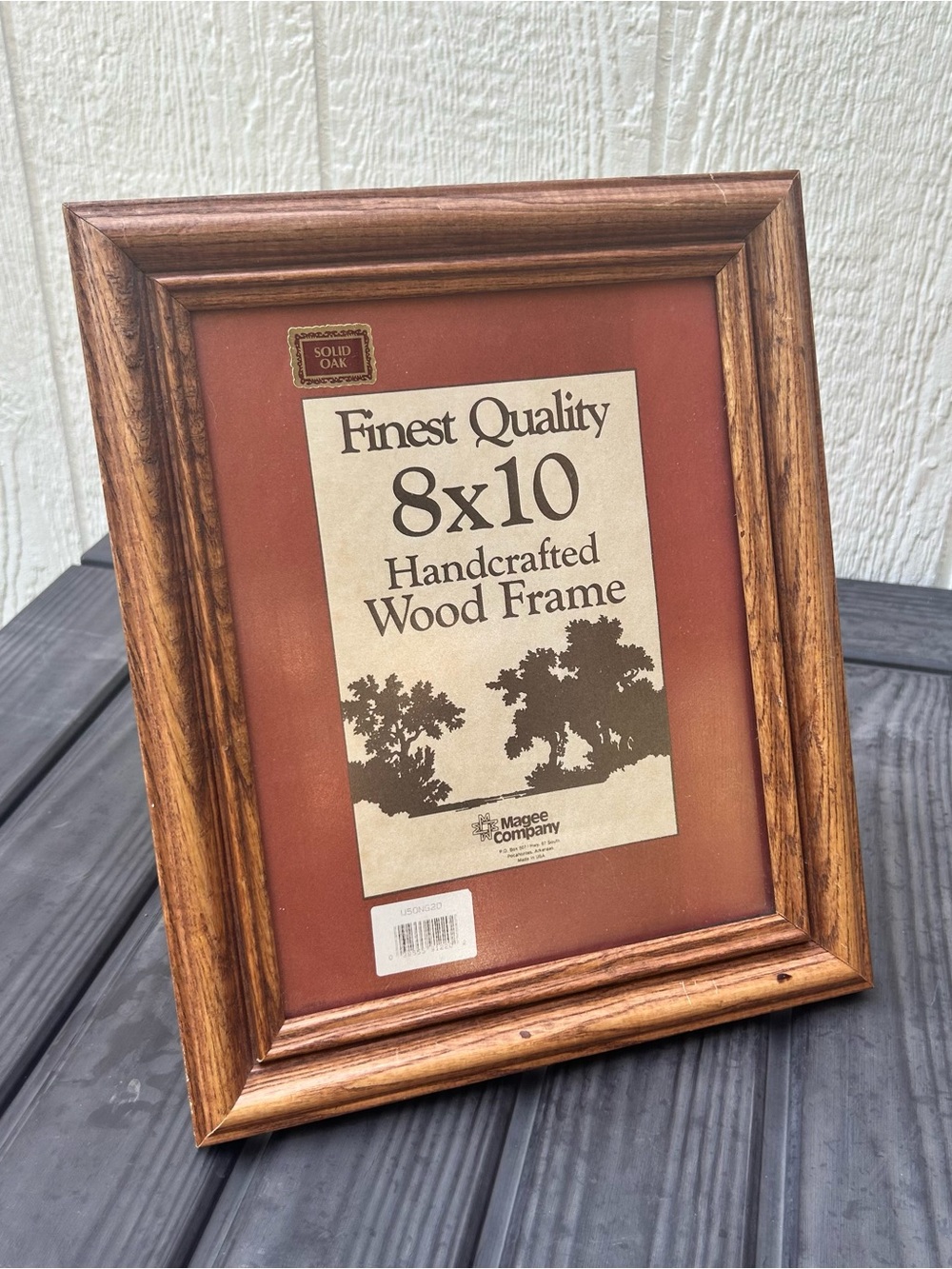 Vintage Solid Oak Wooden 8x10 Photo Frame